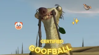 Sid the SLOTH being a certified goofball in Ice Age for 5 minutes and 57 seconds