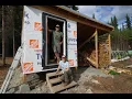 Completing our Solar Power Utility Shed and Laying Down Spruce Plank Flooring at Our Off Grid Cabin