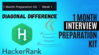 Diagonal Difference Hackerrank Solution In Java Week 1 Interview Kit Problem Solving Basic