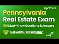 Pass Your Pennsylvania Real Estate Exam with This 100-Question Review