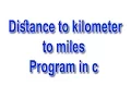 calculate the distance traveled program in c