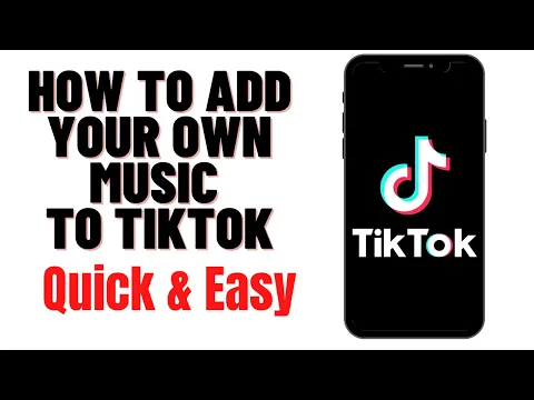 Download MP3 HOW TO ADD YOUR OWN MUSIC TO TIKTOK