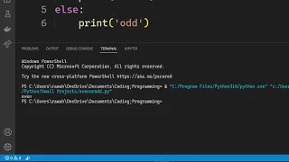 Check for even or odd number in Python Python Projects Python Tutorial
