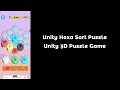 Unity Hexa Sort Puzzle Unity 3D Puzzle Game Template Unity Sort Puzzle Game