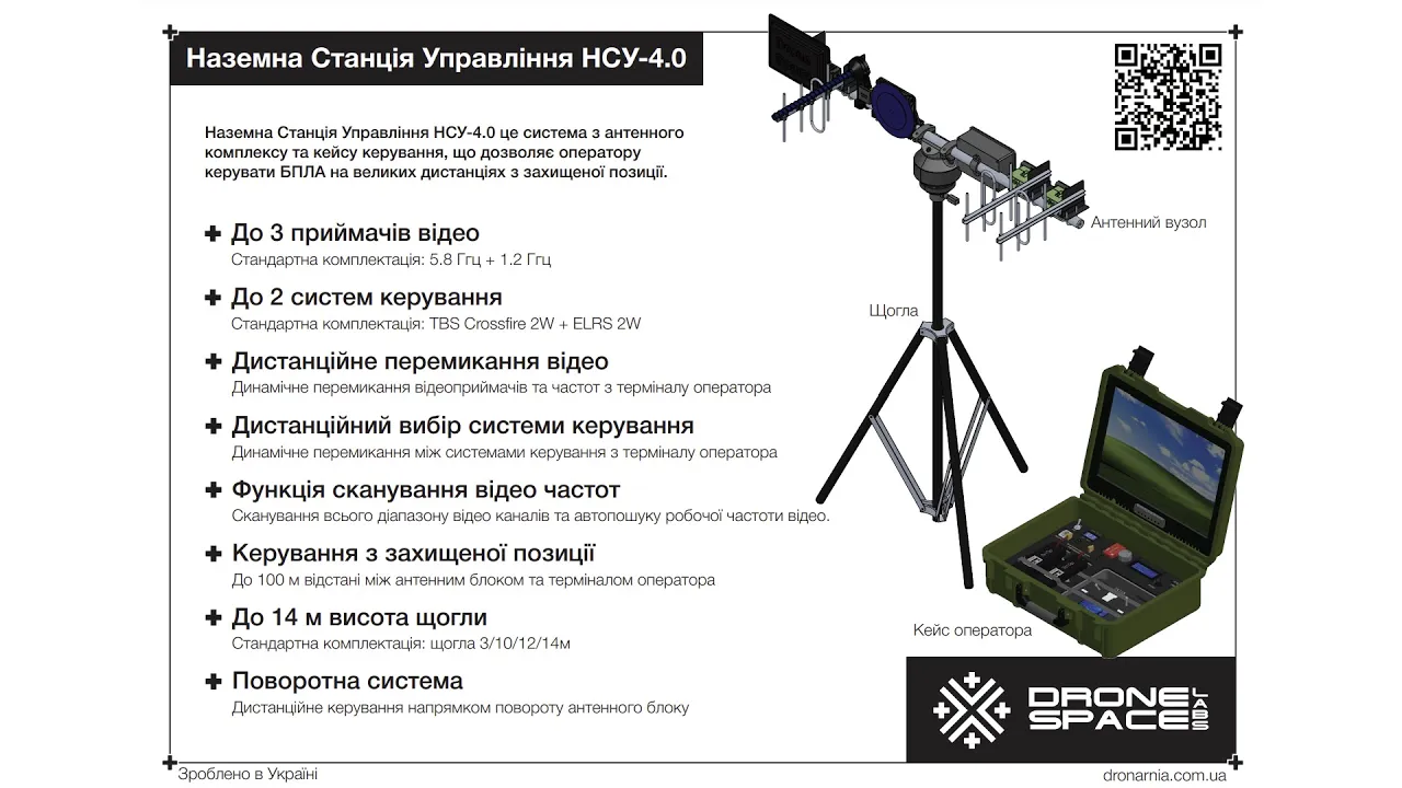Наземна Станція Управління "Дронарня 4.0"