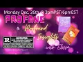 Free Live SWEARY Intuitive Readings Dec 26th 3pm ET with Elissa