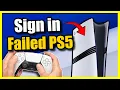 FIX PlayStation Network Sign IN Failed PS5 Easy Method
