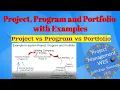 Project Program and Portfolio with Examples Project vs Program vs Portfolio Project Management