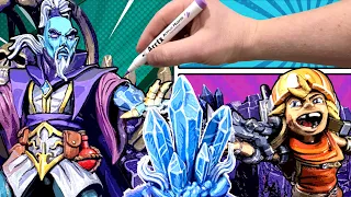 Painting a 3D Scene like a COMIC BOOK! *Satisfying!*