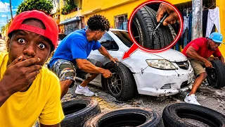 VACIANDO GOMAS π DE AUTOS AGENOS