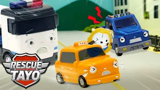 Polizeiauto Riki! Rette Nuri, die entführt wurde! | Spielzeug Video | Tayo der Kleine Bus