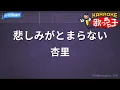 【カラオケ】悲しみがとまらない/杏里