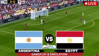 live argentina vs egypt fifa world cup 2026 video gameplay todays football match simulation
