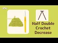 How to half double crochet decrease c dec - Easy and Detailed