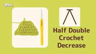 How to half double crochet decrease c dec - Easy and Detailed