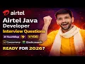 Airtel Java Developer Interview Questions 3 YOE HashMap Concurrency Elasticsearch 2026