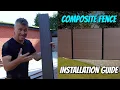 How to Install Luxeline Composite Fencing Concrete Pedestal Post Installation wallsandfloors