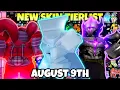 YBA NEW PKER SKIN TIERLIST AUGUST 9TH