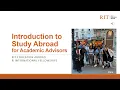 RIT Academic Advisors Intro to RIT Study Abroad