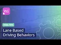 Lane Based Driving Behaviors PTV Vissim ToolTips
