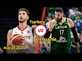 Download Lagu Turkey VS Lithuania｜EuroBasket Warm Up Game Highlights｜Aug 20，2025