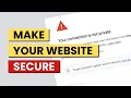 How to Fix Not Secure Website Warning Install