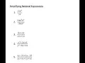 Simplifying Rational Expressions
