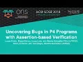 Uncovering Bugs in P4 Programs with Assertion-based Verification