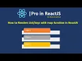 How to renders data with map function in ReactJS