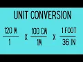 Unit Conversion with Multiple Conversion Factors