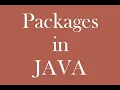 Packages in JAVA OOP syllabus