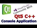 Qt5 C Tutorial Hello World Console Application