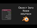Object Info Node Material Shader Nodes Blender 3 Tutorial