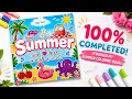 Flip Through My 100 Completed Summer Coloring Book