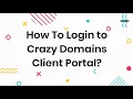 Crazy domains Hosting login cpanel crazy domains 2021