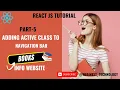 Part5 Add an Active Class to Your Navigation Bar with NavLink Book Info Website in React JS
