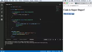 React Your First React Component Hello World