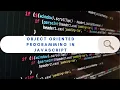 OBJECT ORIENTED PROGRAMMING IN JAVASCRIPT ES6