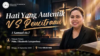 Thumbnail Kebaktian Minggu l Hati Yang Autentik VS Pencitraan l GBI Jatinegara 20 September 2026