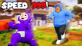 CASEOH IS FASTER THAN FREDBEAR! | Tinky Winky Plays: Hello Neighbor Caseoh Mod