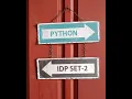 CCBP Python IDP Set - 2 Coding Answers NxtWave