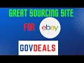 USE THIS SITE FOR SOURCING GovDeals com