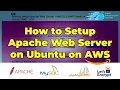 How to Apache Web Server MySQL phpMyadmin on Ubuntu on AWS 2 min Setup