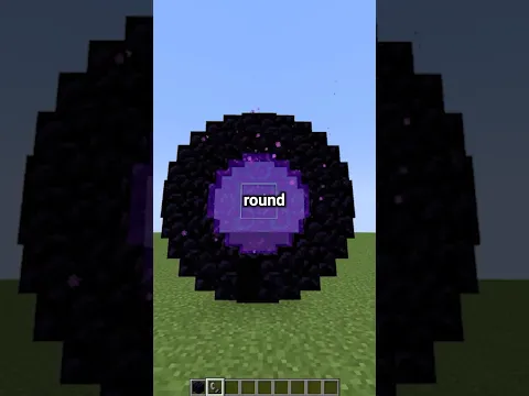Round Portal Tutorial #minecraft