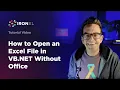How to Open an Excel File in VB NET without Interop IronXL
