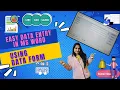 Easy Data Entry in MS Word Using Data Forms
