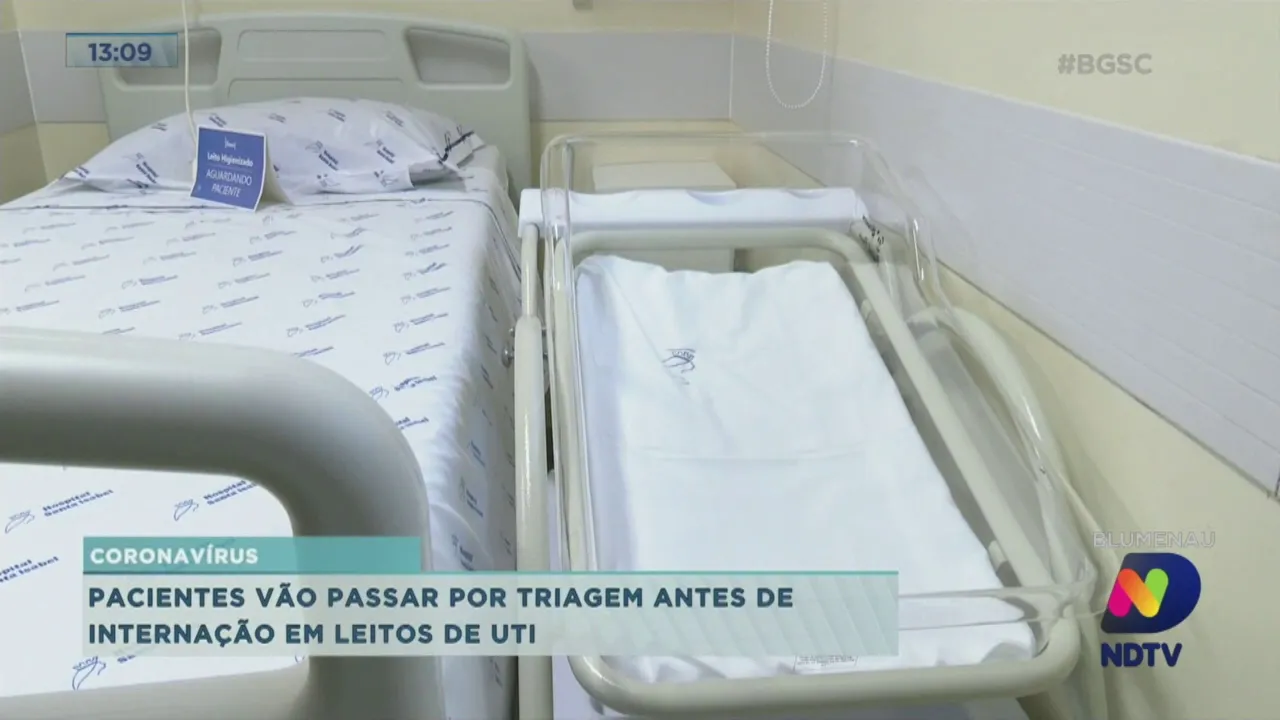Hospitais de Blumenau vão implantar triagem para definir ocupação de leitos de UTI