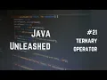 Java Ternary Operator Explained