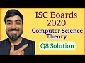 ISC Class 12 Computer Science Boards Theory 2020 Q8 Binary Search in Java Recursion