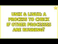 Unix Linux A process to check if other processes are running 2 Solutions